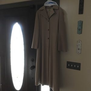 Ladies camel colored wool coat